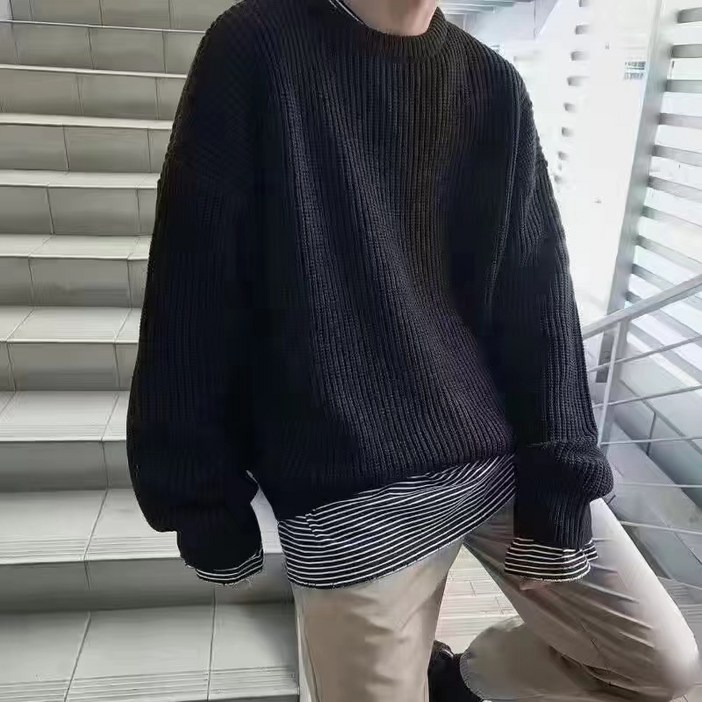 남성베이직오버핏니트dar2hja