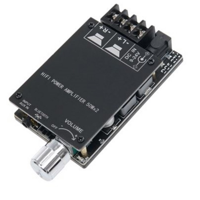 블루투스5.0 50W X2 미니앰프 증폭기 소형앰프 하이파이 서라운드사운드 오디오스피커 방송용 엠프AUX