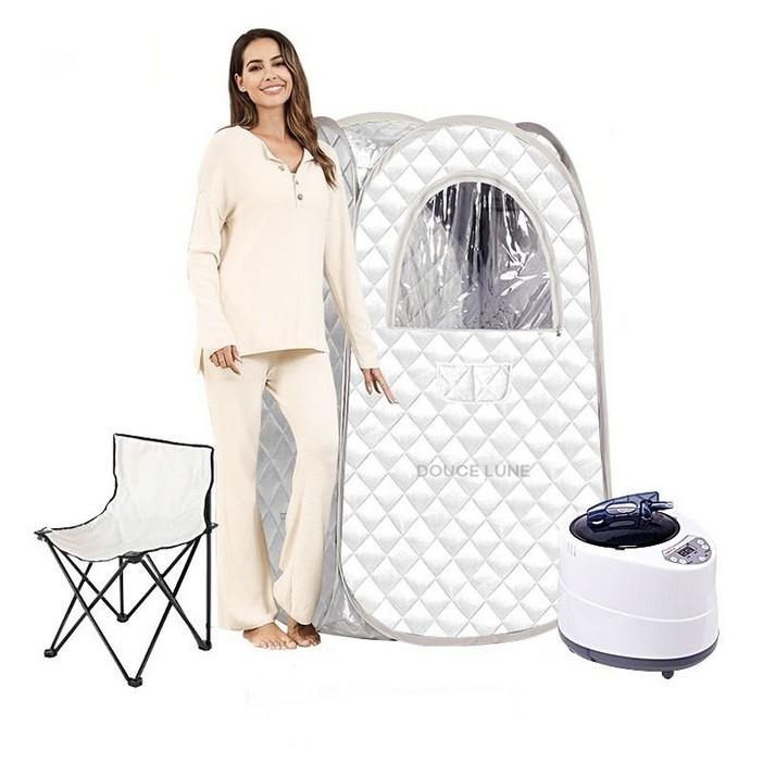두스룬 가정용사우나 EP36 1인 습식 실내  가정용 찜질방 홈 찜질방 전신 접이식 한증막 DOUCE LUNE