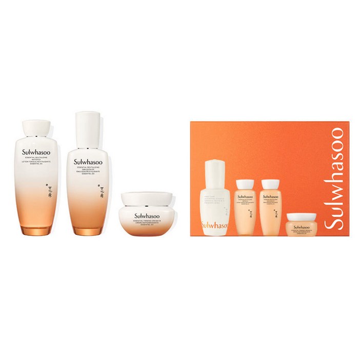 탄력크림 주름완화 보습지속 피부탄력강화 자음수150ml + 자음유액125ml + 탄력크림50ml + 윤조에센스15ml + 자음수15ml + 자음유액15ml+탄력크림5ml, 1세트, 1세트