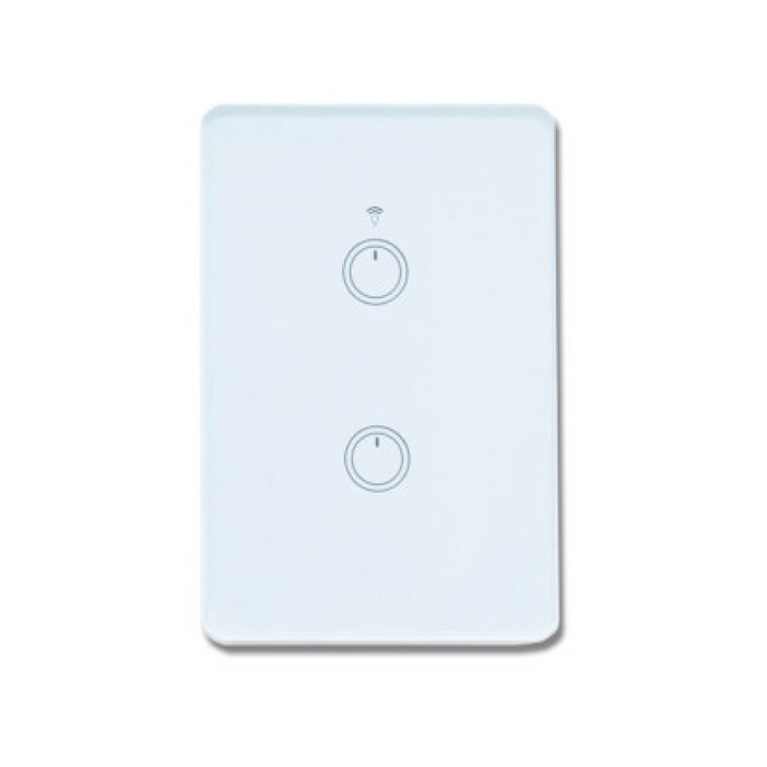 스마트빌 스마트 wifi iot 원격 제어 2구 화이트 스위치 2A440W