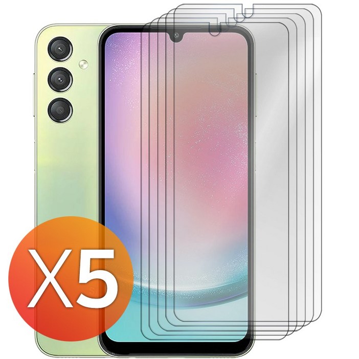 넥스트모바일 11111 갤럭시 A24 지문 항균 평면 액정 보호 PET 필름