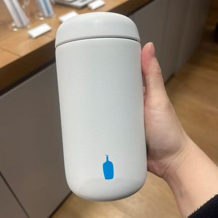 블루보틀 400ml 스테인리스 세라믹 코팅 보온보냉컵 텀블러