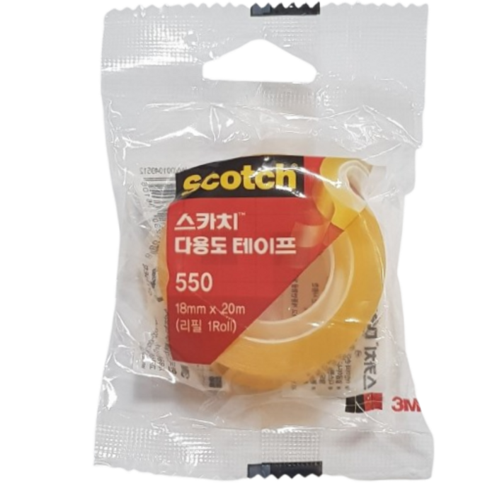 스카치 다용도 테이프 550 리필 18mm x 20m, 8개 스카치 다용도 테이프 550 리필 18mm x 20m, 8개