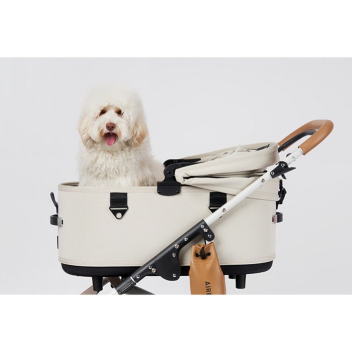 에어버기 유모차 돔3 프리미어 애완견 개모차 stone