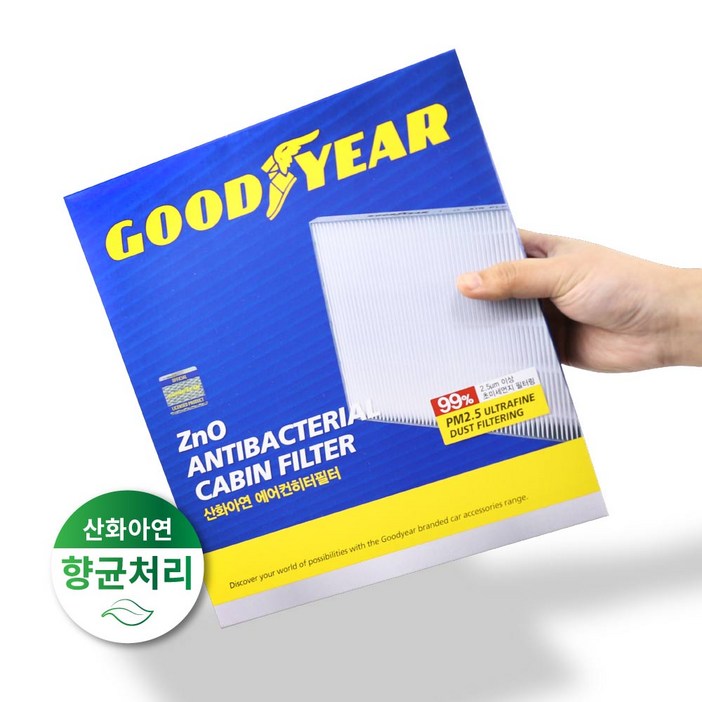 딜온 프리미엄 산화아연 향균 에어컨 필터 K7(09년~15년식)전용 1호, 1개