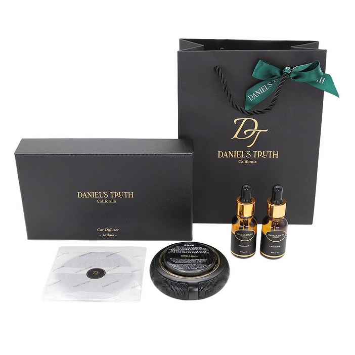[백화점정품] 다니엘트루스 카 디퓨저 조슈아 본체+15ml 리필오일 2개입 (태양열 회전 디퓨저)