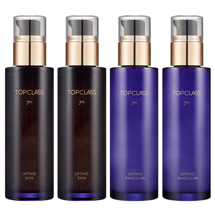 참존 탑클래스 리프팅 스킨 로션 2종세트 1+1 주름 탄력 미백 속건조 잔주름 영양 보습