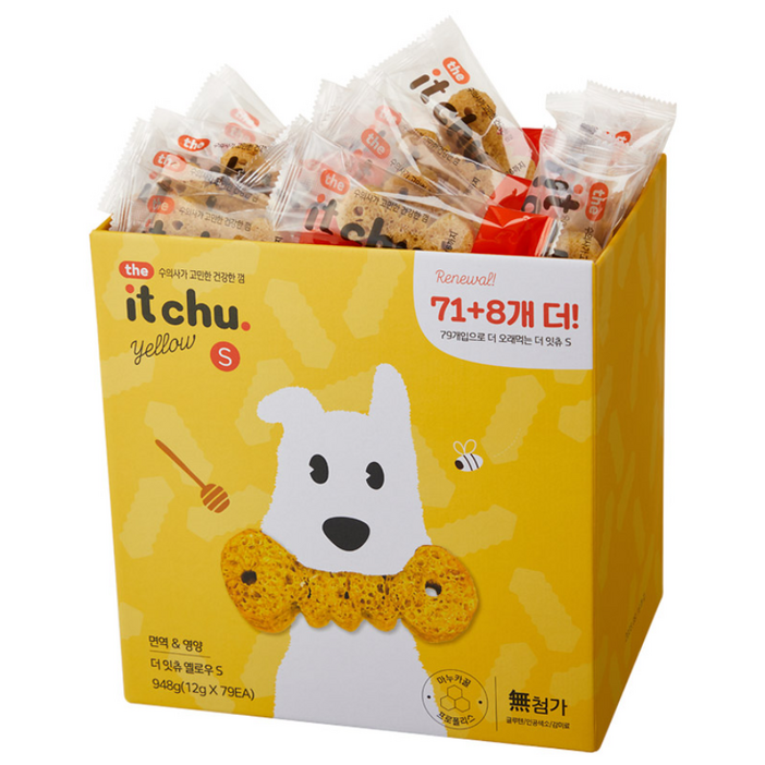 잇츄  옐로우 S 강아지 덴탈껌 79p