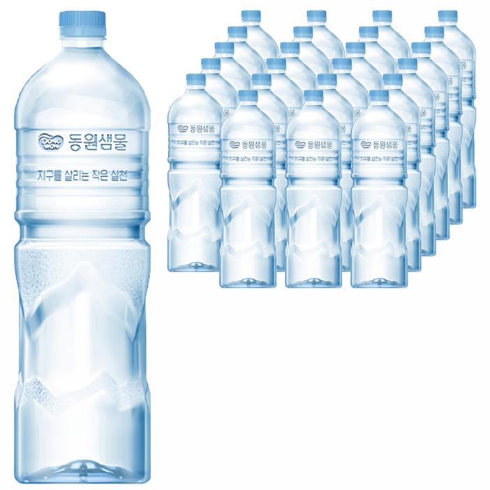 동원샘물 무라벨, 2L, 24개