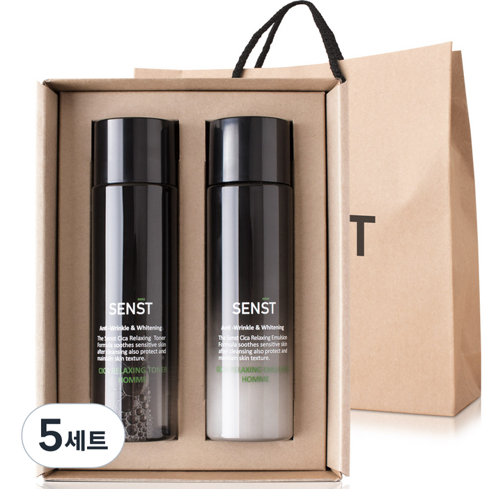 메디플라워 센스트 시카 릴렉싱 옴므 2종세트 (토너+에멀전+쇼핑백), 5세트