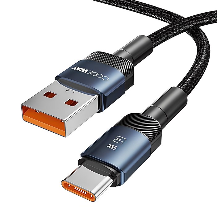 코드웨이 USB AC타입 고속 충전케이블, 1.2m, 블루, 1개