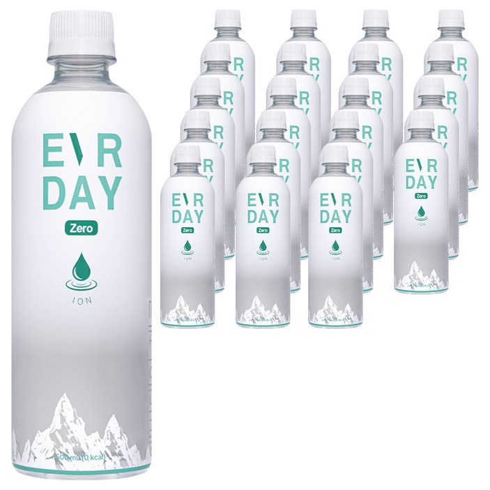 에버데이 제로 이온 음료, 20개, 500ml