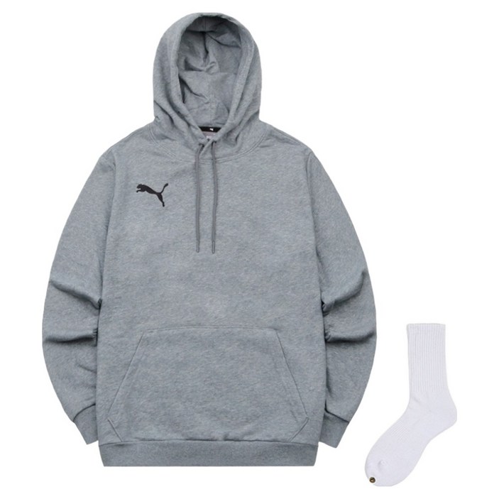 푸마 남성용 팀골 23 캐주얼 후드티 65658033  웰던 양말 세트