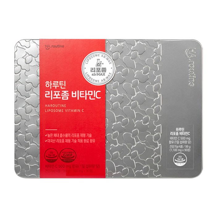 하루틴 리포좀 비타민C 1100mg x 90정 3개월 틴케이스 단품, 1개 - 쇼핑뉴스
