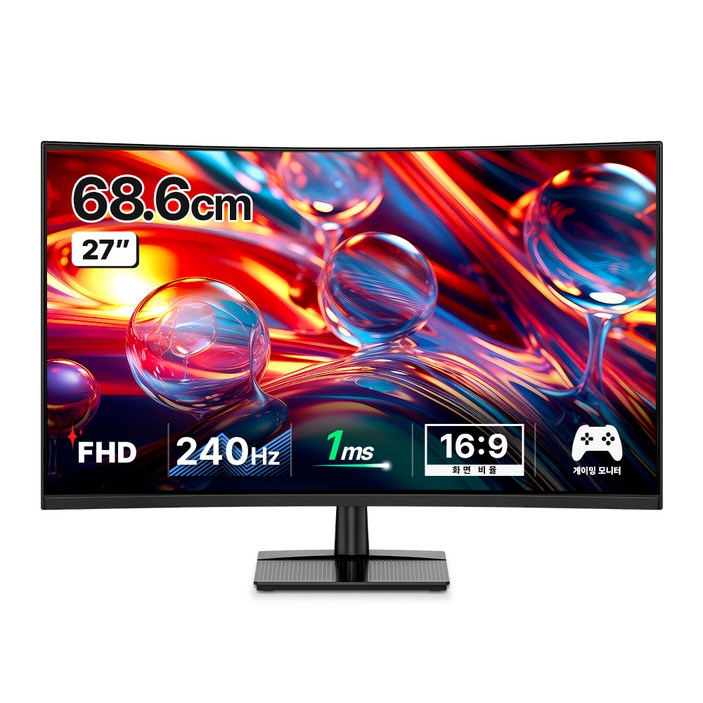 한성컴퓨터 FHD 240Hz 게이밍 커브드 모니터