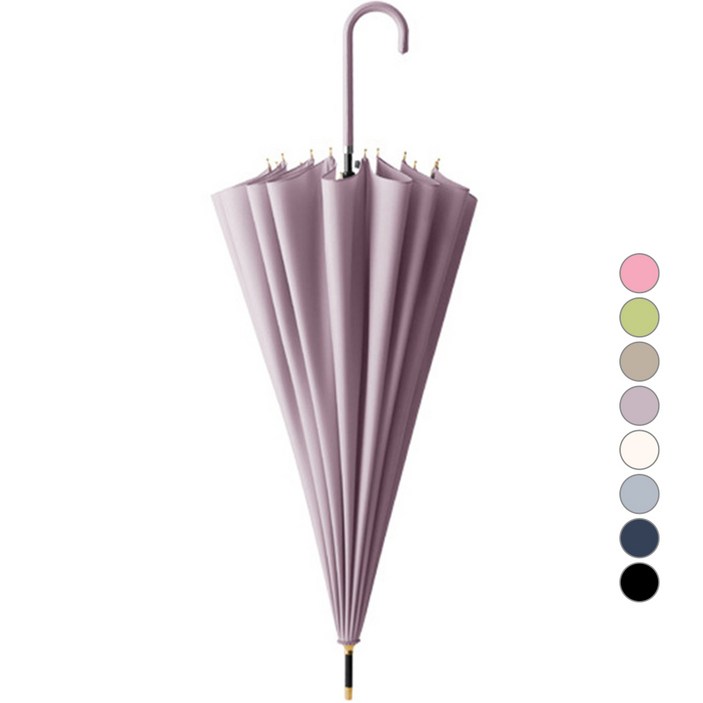 파밀로 남녀공용 파스텔 16K 튼튼한 자동 장우산