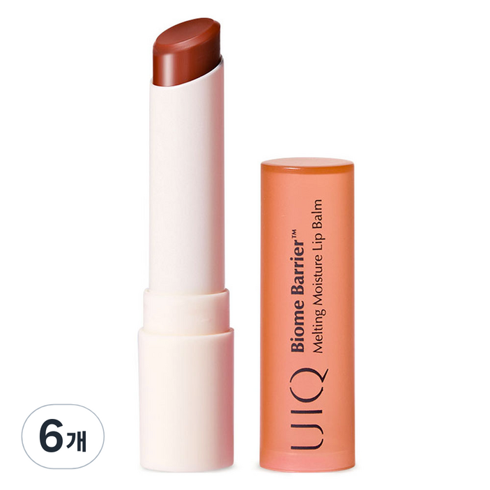 유이크 바이옴 베리어 멜팅 모이스처 립밤, 6개, 3.2g, 코랄 브리즈 유이크 바이옴 베리어 멜팅 모이스처 립밤, 6개, 3.2g, 코랄 브리즈