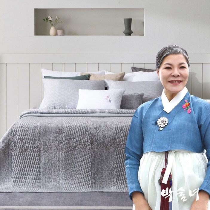 박술녀 프리미엄 풍기인견 워싱 이불 침구세트 작품명 청화 국내생산  빠른배송  이불패드베개커버  선물추천