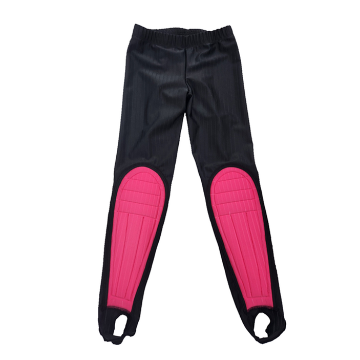 티디스포츠 국내생산 아동 성인 스피드 스케이트복 빙상용 골지스판 보호대 바지, 연두