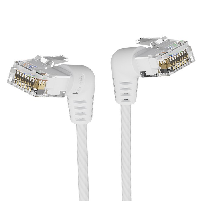 벤션 CAT6A UTP 360도 회전꺽임형 울트라슬림 초고속 기가 랜선 화이트, IBOW, 15m, 1개
