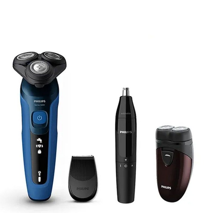 필립스 Shave and Go NEW 5000 시리즈 면도기, 진한로열블루, S5466/17