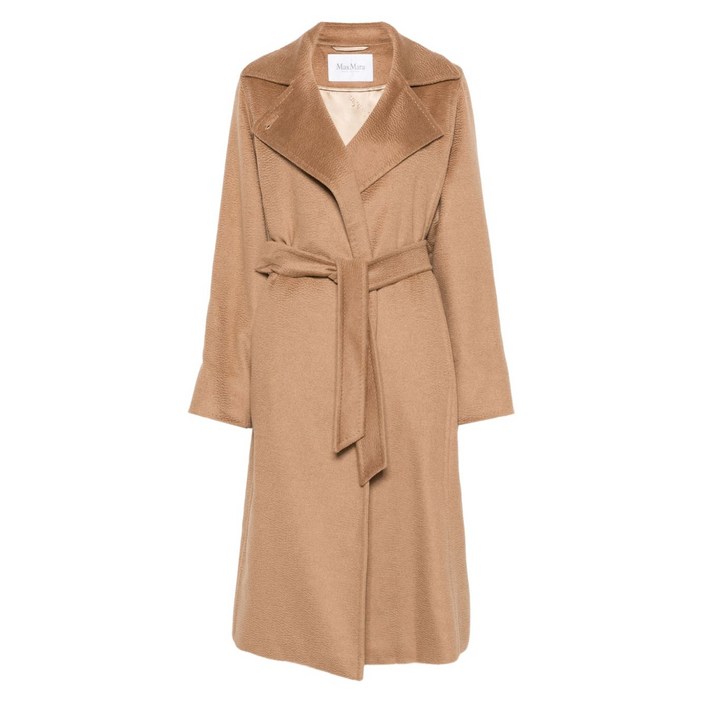 막스마라 마누엘라 벨트 노치드 라펠 코트