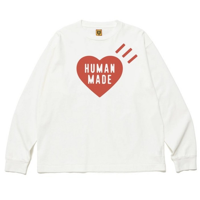 휴먼메이드 데일리 레드 긴팔 티셔츠 2024.02.29 HM27CS0229