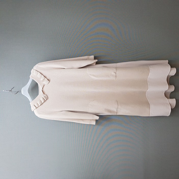 중고 오즈세컨 O2ND  니트 배색 원피스 8294160사이즈