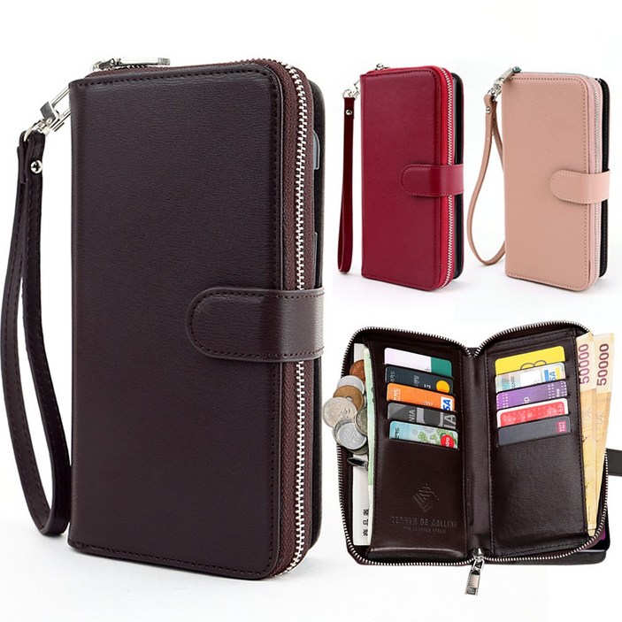 레드울프 천연가죽 코스지퍼 T링 완벽셋트 지퍼 지갑형 케이스