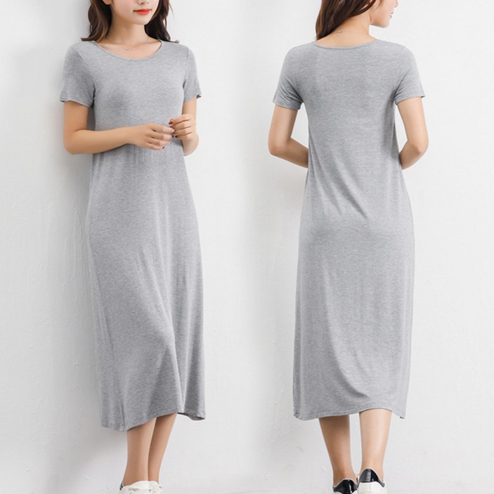 DADADA 여성 라운드 A라인 원피스