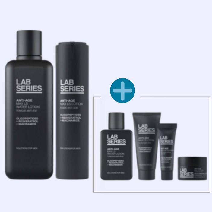 국내백화점제품 랩시리즈 NEW 남자 안티에이징 맥스 LS 스킨 로션 세트 안전포장 특별구성