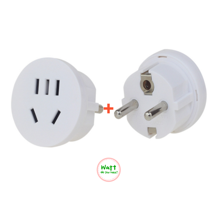 220v 돼지코 변환 슬림 멀티 플러그 원형 변환 어댑터 중국 미국 유럽 일본 호주 EU US 2개, 47mm, 2개
