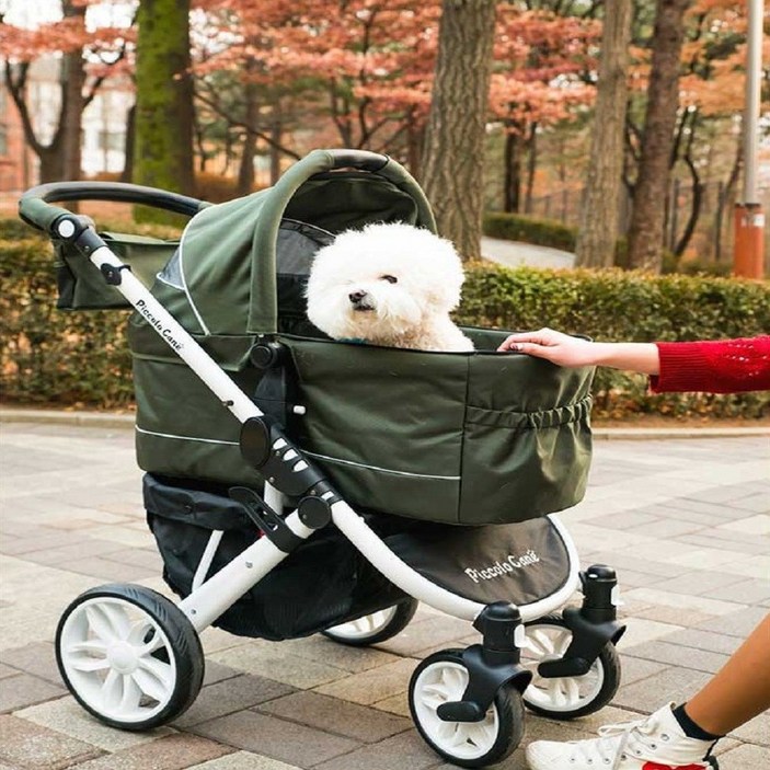 애견유모차 피콜로카네 탄토2 강아지유모차 모스그린, 상세페이지 참조