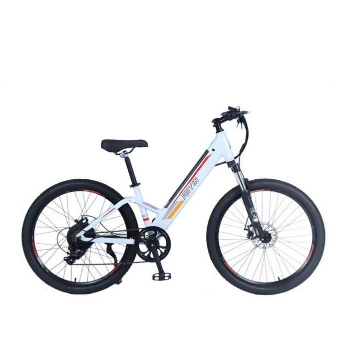 산악 자전거  26 인치 전기 스노우 타이어 LCD 액정 디스플레이 이중 브레이크 기계식 두꺼운 디스크