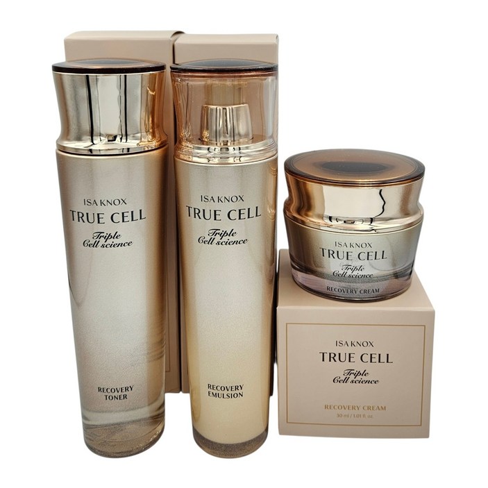 이자녹스 트리플 트루 셀 리커버리 3종 세트 토너 에멀전 크림 라하 트루셀 최신상, 1세트