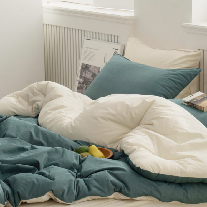 도르리 파스텔 순면 옥수수솜 80수 마이크로코튼 차렵이불