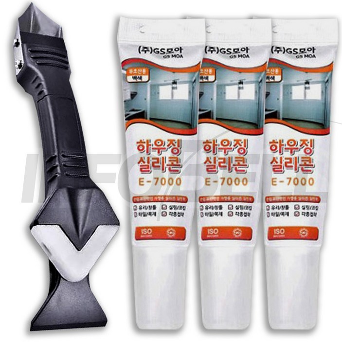 [인포벨 홈쇼핑] 고블린 실리콘 보수제 4종 줄눈커버세트 스크래퍼포함 타일줄눈 실리콘제거기 셀프시공 방수처리