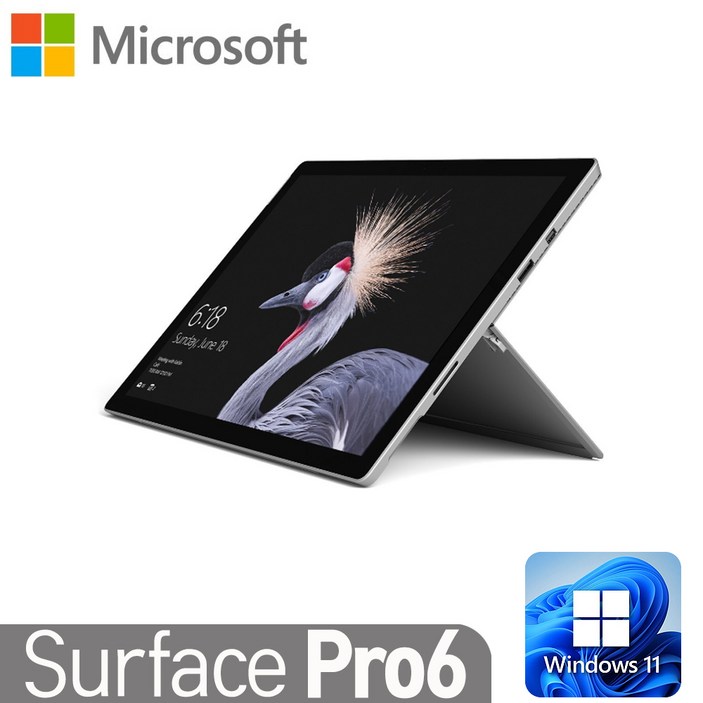 [MS서피스 Pro6] Surface Pro6 리퍼 서피스 프로6 윈도우11 인텔 8세대 i5-8350 8G SSD256G 12.3인치, Pro6, WIN11, 8GB, 256GB, 코어i5, 회색
