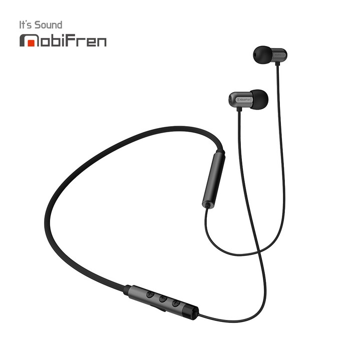 모비프렌 플렉스E 넥밴드 이어폰 MFB-NB5100S, 티타늄 그레이, 모비프렌 플렉스E 넥밴드 이어폰 MFB-NB5100S