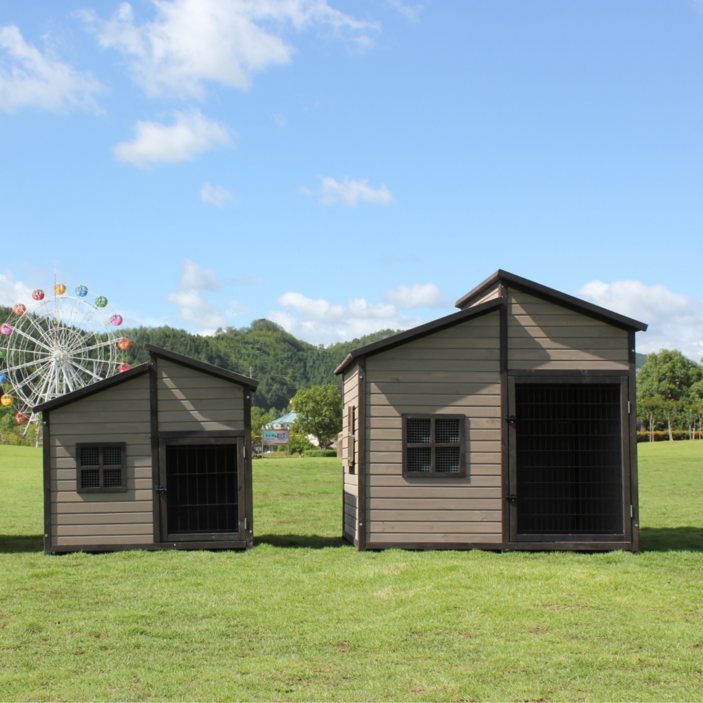 원목 야외 대형견집 (디자인3), 1개, 원목