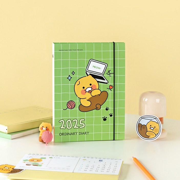 카카오프렌즈 춘식이 오디너리 2025 A5 바인더 6공 다이어리 플래너