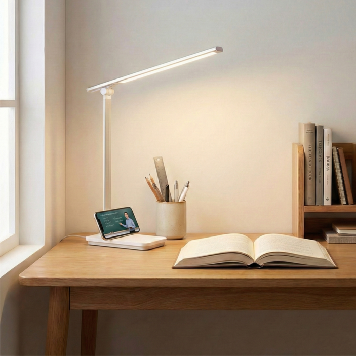 책상 스탠드 조명 접이식 LED 독서등 + 5단 밝기 + 3단 각도 조절