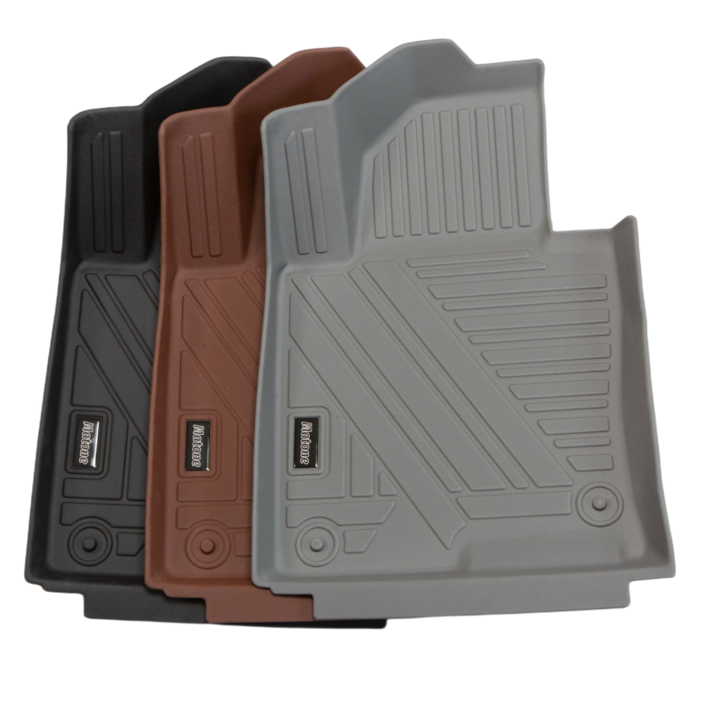 매트원 TPE 자동차 바닥 매트 블랙 브라운 그레이, 블랙, 기아카니발4세대  11인승