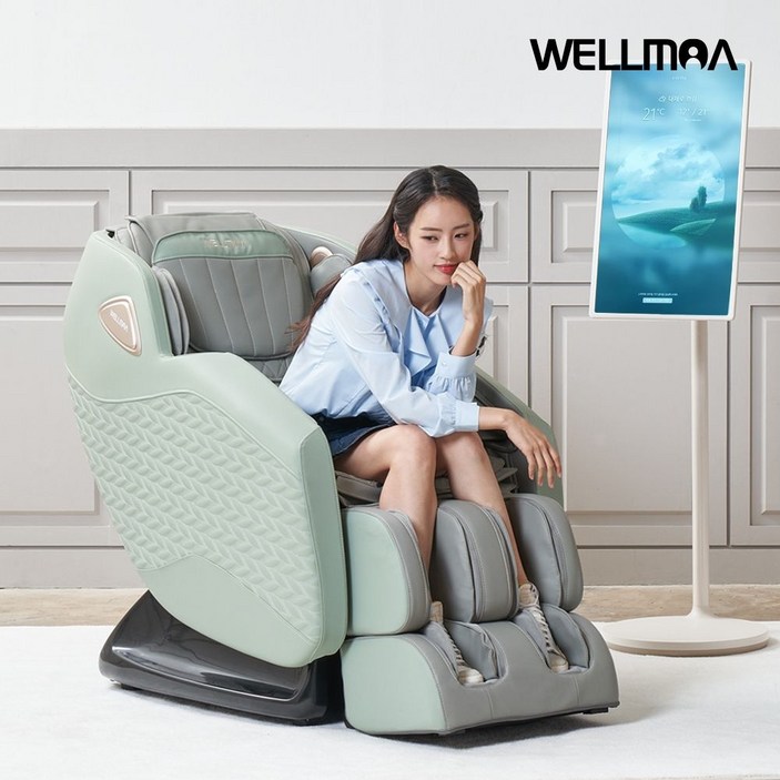 웰모아 MD PICK 큐빅 안마의자 HCW6100  프리미엄 러그 증정
