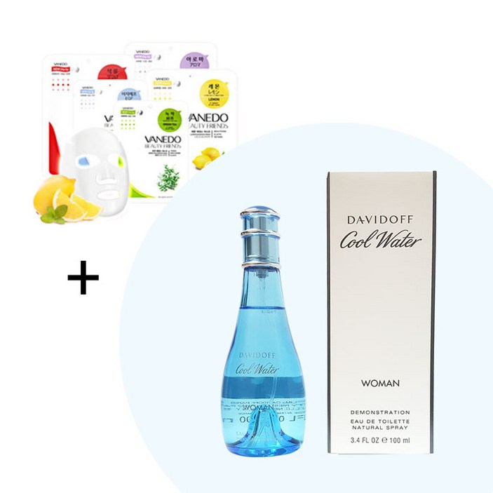마스크팩다비도프 쿨워터 우먼 EDT 100ml 테스터증정, 단품
