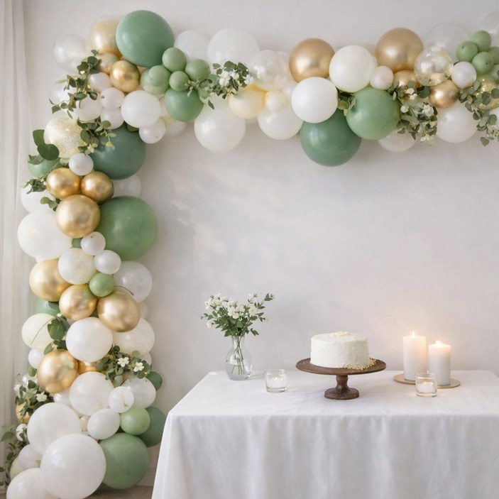 모아룸 풍선 가랜드 생일 파티 이벤트 장식 세트, 1세트, 파티 007(157pcs)