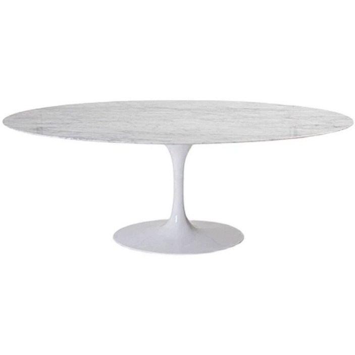 천연 대리석 테이블 엄정화식탁 타원형 카페 다이닝 타원형