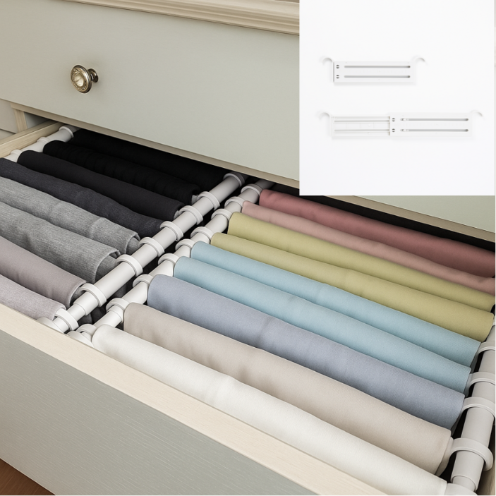 코랄나인 디오거나이저 2세트 + 옷걸이판 2개 (압축봉 4개 + 옷걸이판 22개), 2세트, 화이트