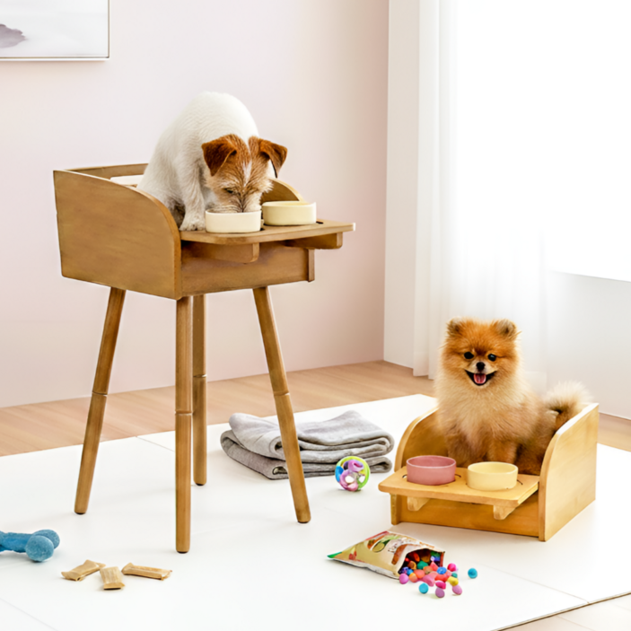 투더룸 원목 펫체어 강아지식탁의자 하이체어